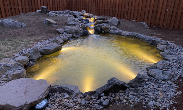 Pond Lighting transfigure Your Garden Pond Into a Night- Time Masterpiece
