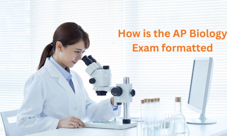 How is the AP Biology exam formatted