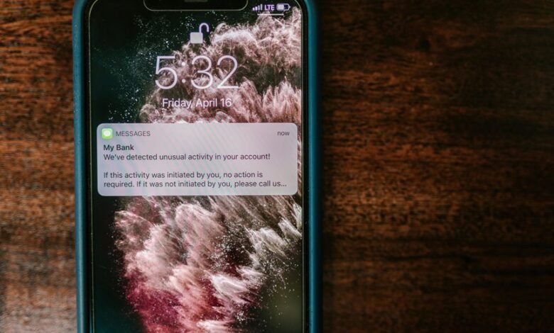 alert on phone risks